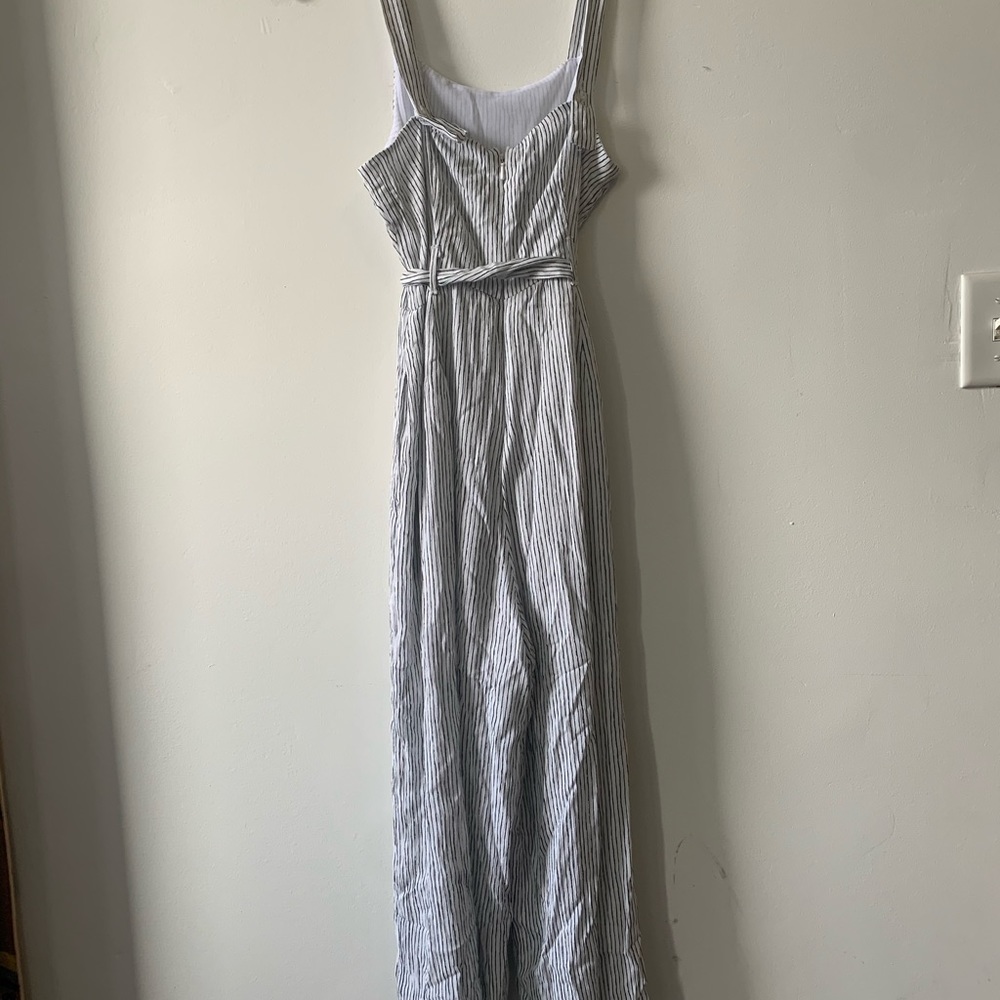 B+W striped jumpsuit